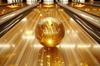 Bowling sphere illuminated recreation.