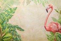 Flamingo backgrounds drawing bird.