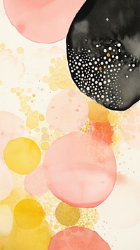 Polka dot pattern abstract painting palette.