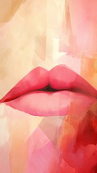 Lipstick abstract adult petal.