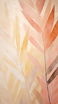 Palm leaves abstract painting pattern.