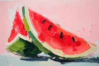 Land of watermelon painting fruit plant.
