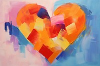 Heart backgrounds painting creativity.