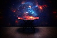 Product display table astronomy furniture universe.