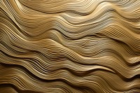 Gold wavy surface wood backgrounds repetition.
