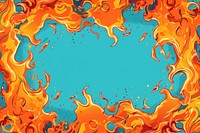 Comic fire border effect backgrounds abstract pattern.