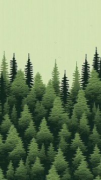 Cross stitch Forest nature forest land.