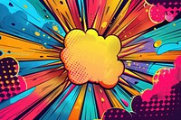 Zoom burst speech bubble backgrounds abstract pattern.