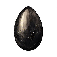 Black color easter egg white background astronomy outdoors.
