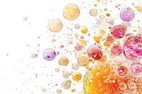 Berrys oil bubble backgrounds white background microbiology.
