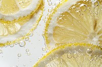 Lemon halved fruits oil bubble backgrounds transparent grapefruit.
