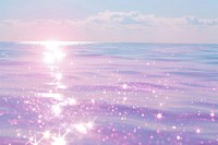 Pastel galaxy on sea sky backgrounds sunlight.