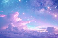 Pastel galaxy on sky backgrounds outdoors fantasy.