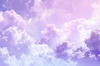 Pastel galaxy on sky purple backgrounds outdoors.