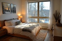 Snow mountain bedroom furniture window.