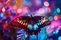 Bioluminescence butterfly background animal insect purple.