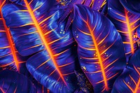 Bioluminescence banana leaf background pattern backgrounds purple.