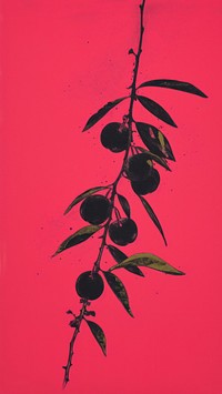 Goji berry plant leaf pink.