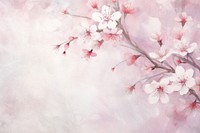 Soft vintage cherry blossom painting background backgrounds flower petal.