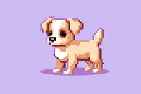 Dog pixel mammal animal puppy.