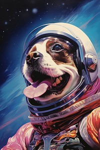 Space dog animal mammal pet.