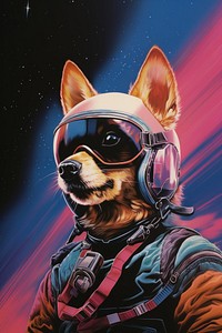 Space dog animal mammal comics.