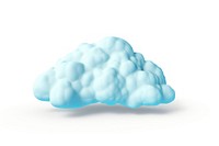 A cloud white background medication turquoise.