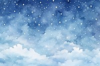 Stars on the could sky snow backgrounds outdoors.