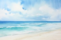 Beach background outdoors painting horizon.