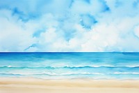 Summer beach background backgrounds outdoors painting.