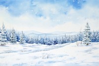 Winter landscape background outdoors painting nature.