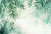 Watercolor of tropical backgrounds nature plant.
