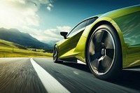 Electric sport car vehicle sports wheel.