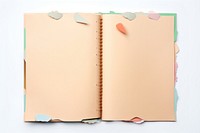 Cute ripped paper book publication diary.