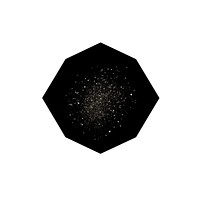 PNG Black pentagon icon shape white background constellation.
