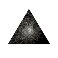 Black triangle icon shape white background pyramid.