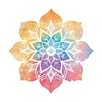 Colorful mandala icon pattern shape art.