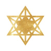 Gold octagram icon backgrounds symbol shape.
