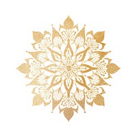 Gold mandala icon pattern shape art.