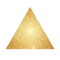 Gold triangle icon backgrounds glitter shape.