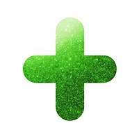 Green plus sign icon symbol white background medicine.