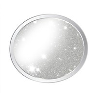 Silver oval icon glitter shape light.