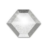 PNG Silver pentagon icon diamond jewelry crystal.