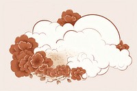 Japanese cloud pattern backgrounds drawing.