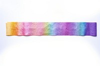 PNG Rainbow glitter texture pattern adhesive strip purple white background creativity.