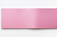 Pink aluminium texture pattern adhesive strip backgrounds paper white background.