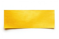 Yellow aluminium texture pattern adhesive strip backgrounds paper white background.