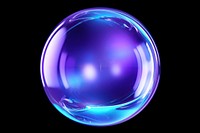 Bubble sphere violet light.