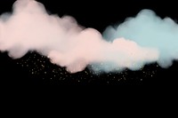 Pastel blue pink cloud fog and sparkle png outdoors nature night.