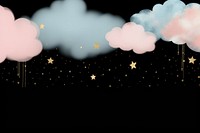 Pastel blue pink cloud fog and stars png outdoors nature night.